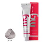 Крем-краска для волос TNL Million glow Private collection Silk protein оттенок 10.11 платиновый блонд пепельный интенсивный, 100ml