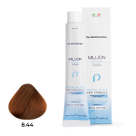 Крем-краска для волос TNL Million Gloss оттенок 8.44 Светлый блонд медный интенсивный 100 мл