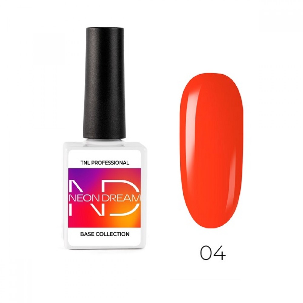 Цветная база TNL Neon dream base №04 - манговый чизкейк, 10 мл