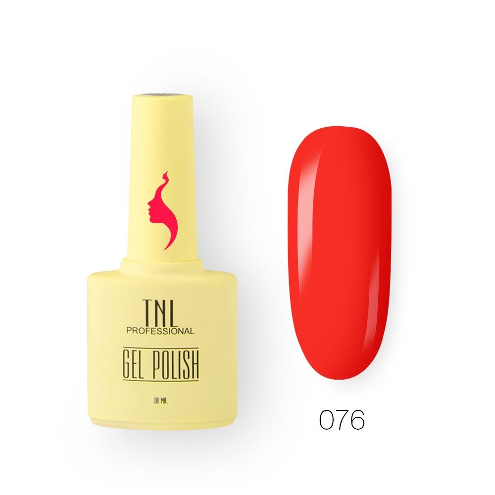 Гель-лак TNL 8 Чувств №076 - яркий гибискус,10 ml