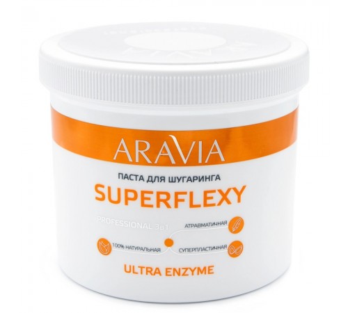 Паста для шугаринга SUPERFLEXY Ultra Enzyme, 750 г, ARAVIA Professional