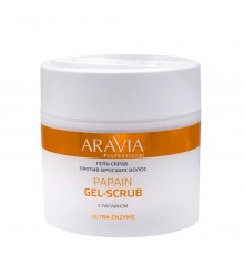 Гель-скраб против вросших волос Papain Gel-Scrub, 300мл, ARAVIA Professional