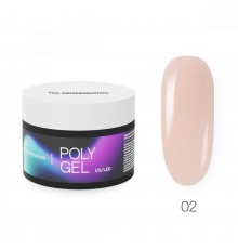 Жидкий Poly Gel TNL №02 кремовый, 30 мл