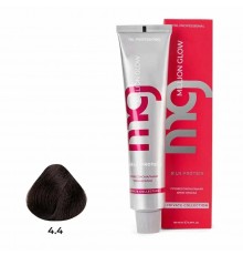 Крем-краска для волос TNL Million glow Private collection Silk protein 4.4 Коричневый медный 100 мл