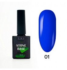 База для гель-лака Stone Base, жесткая, цветная №1 - ультрамариновый, TNL Professional, 10 мл