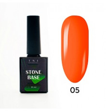 База для гель-лака Stone Base, жесткая, цветная №5 - оранжевый, TNL Professional, 10 мл