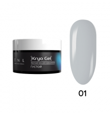 Гель для наращивания Kryo Gel жесткий, густой, №1 - грифельный фарфор, TNL Professional, 30 мл