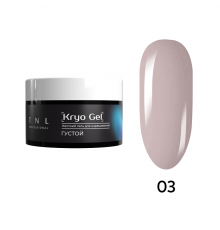 Гель для наращивания Kryo Gel жесткий, густой, №3 - пыльный лотос, TNL Professional, 30 мл