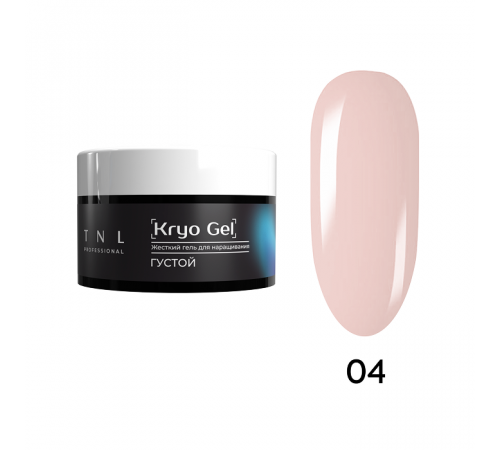 Гель для наращивания Kryo Gel жесткий, густой, №4 - мраморный фламинго, TNL Professional, 30 мл