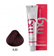 Крем-краска для волос TNL Million glow Private collection Silk protein 5.22 Светлый коричневый интенсивный фиолетовый, 100 мл