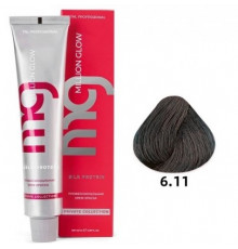 Крем-краска для волос TNL Million glow Private collection Silk protein 6.11 Темный блонд интенсивный пепельный, 100 мл