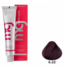 Крем-краска для волос TNL Million glow Private collection Silk protein 6.22 Темный блонд интенсивный фиолетовый, 100 мл