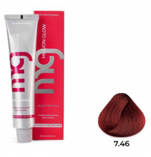 Крем-краска для волос TNL Million glow Private collection Silk protein 7.46 Блонд медный красный 100 мл