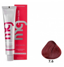 Крем-краска для волос TNL Million glow Private collection Silk protein 7.6 Блонд красный, 100 мл