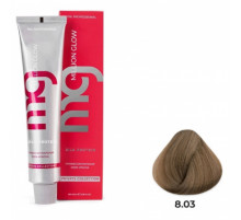 Крем-краска для волос TNL Million glow Private collection Silk protein 8.03 Светлый блонд теплый 100 мл