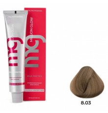 Крем-краска для волос TNL Million glow Private collection Silk protein 8.03 Светлый блонд теплый 100 мл
