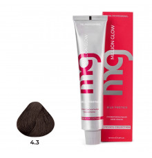 Крем-краска для волос TNL Million glow Private collection Silk protein оттенок 4.3 коричн. золотистый 100 мл