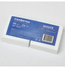 Салфетка 5*5 пачка White line белый (Россия) №100