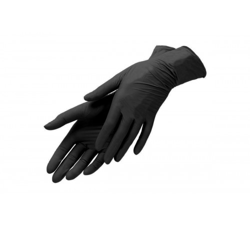 Перчатки нитриловые L 50 пар черные Nirtile Gloves